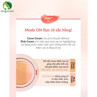 Phấn Nước CLIO Kill Cover Pink Glow Cream Cushion