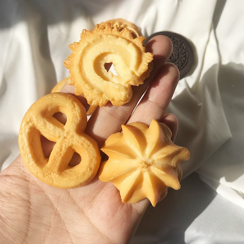 Kẹp tóc thiết kế hình bánh quy sáng tạo đáng yêu dành cho nữ