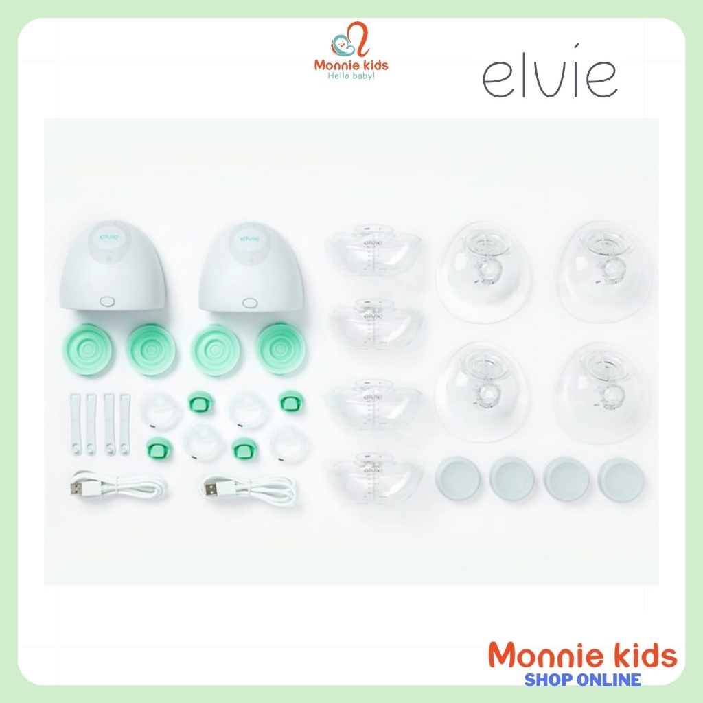 Máy hút sữa điện đôi không dây Elvie Pump, máy vắt sữa cầm tay cho mẹ - Monnie Kids