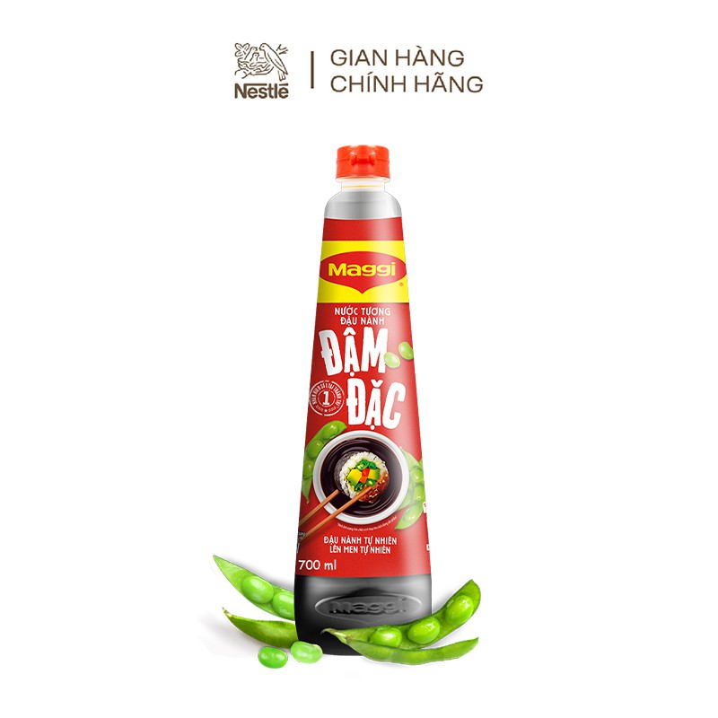 Combo 5 chai nước tương Maggi® đậu nành đậm đặc (5 chai x 700ml)