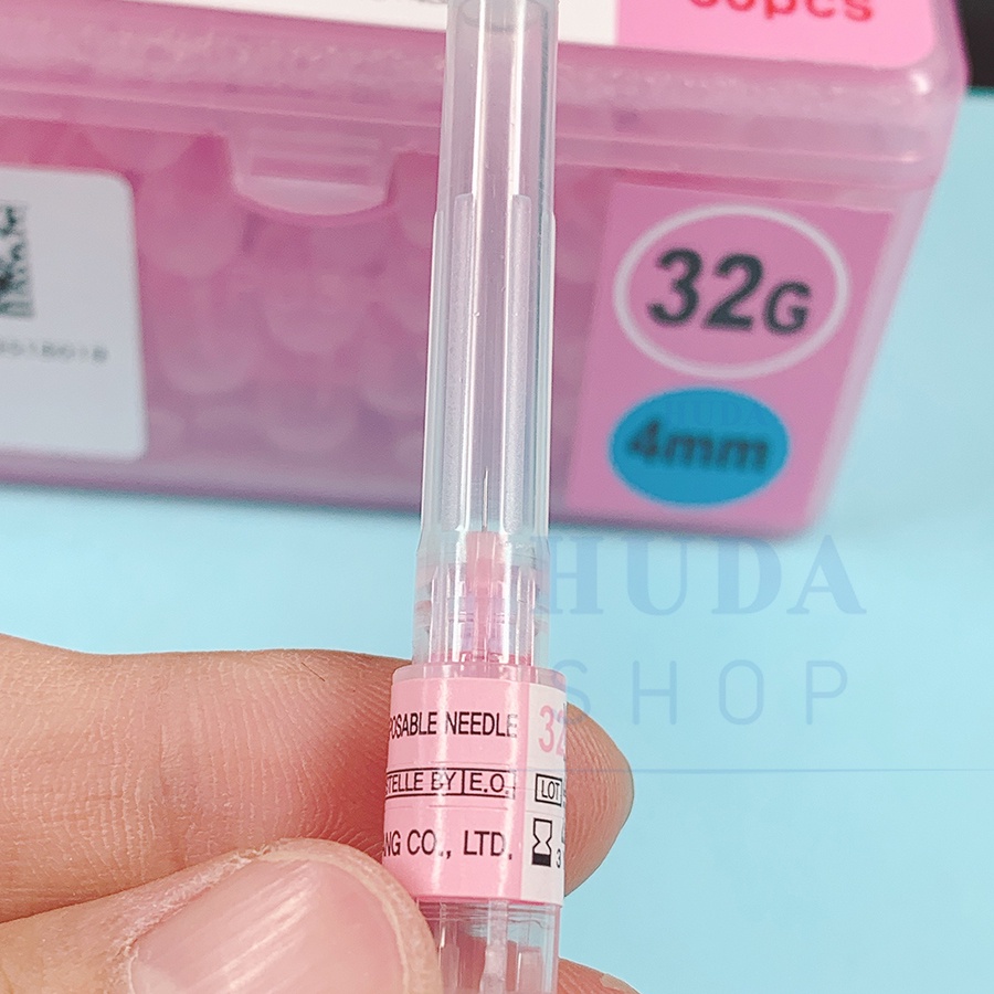Kim tiêm meso Kim tiêm dưỡng chất căng bóng da ,Kim 30G Kim 32G , Kim 34G - 4mm - Huda shop