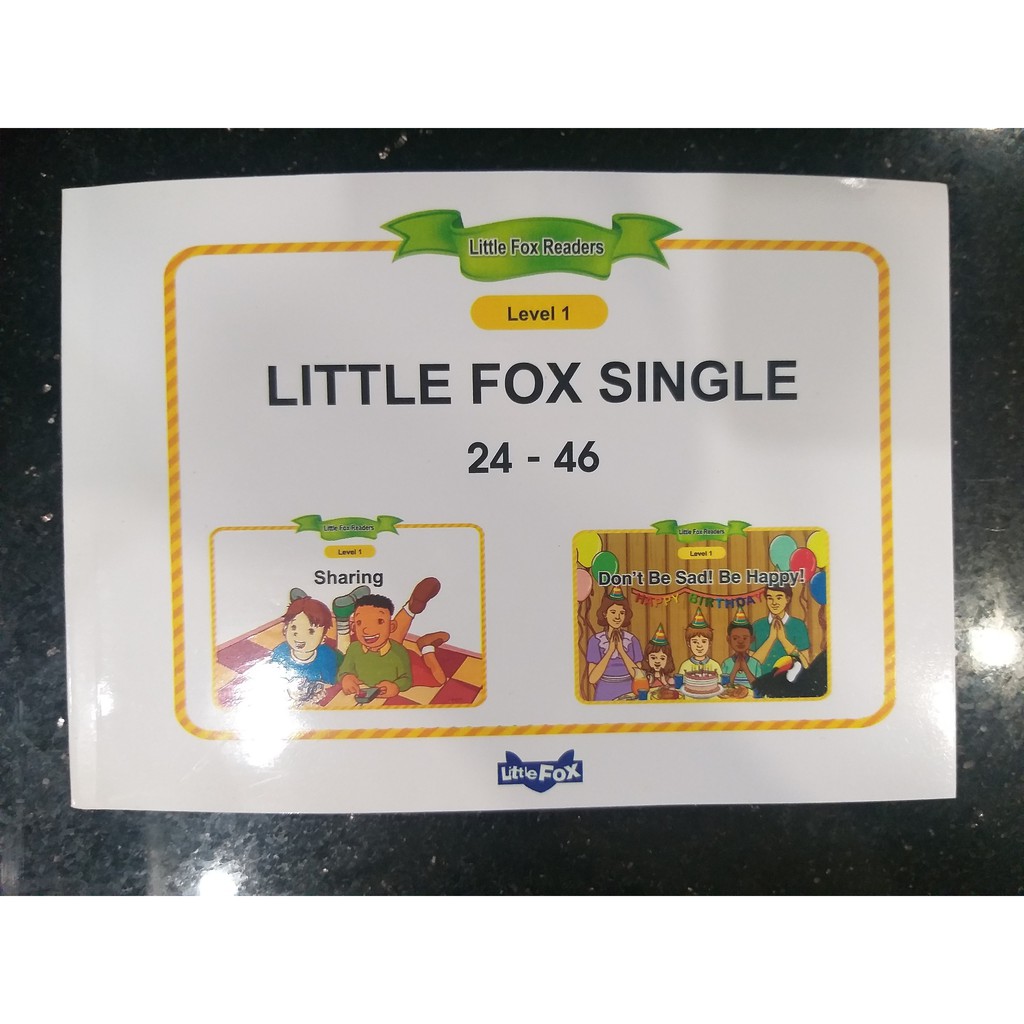 TẶNG VIDEO + FILE NGHE - Set 3 cuyển - Little Fox - Little Single Stories Level 1