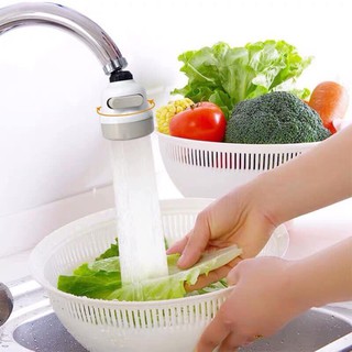 [Mã THIEVN213 hoàn 10% xu đơn > 100K] ĐẦU VÒI NỐI RỬA BÁT TĂNG ÁP XOAY 360 ĐỘ