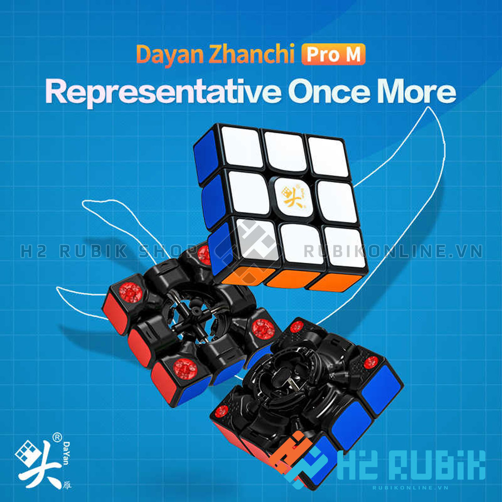 Dayan Zhanchi Pro M Rubik 3x3 Có nam châm sẵn cao cấp 2021