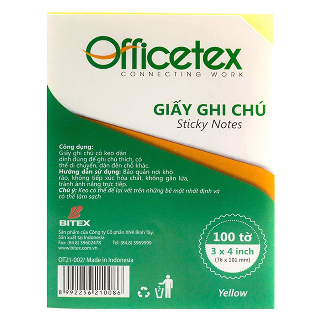 Giấy Ghi Chú Officetex Nhiều Kích Thước