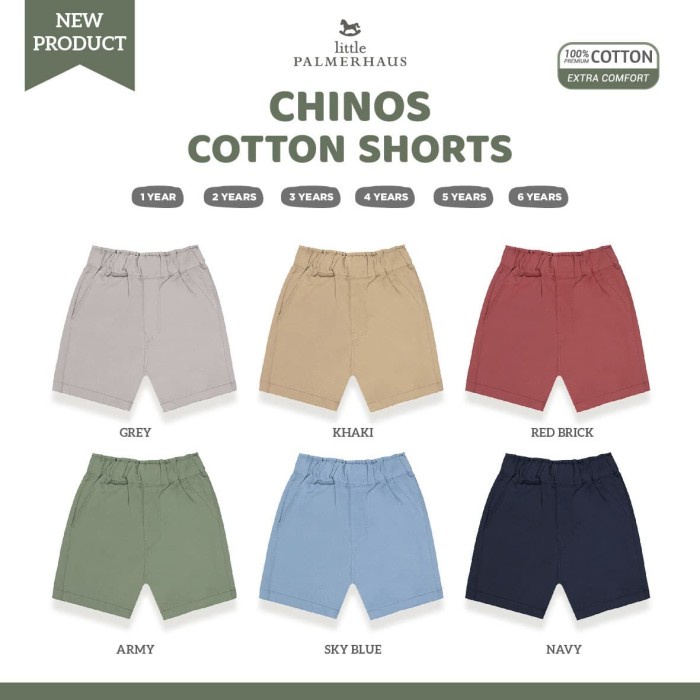 Quần Short Cotton Terl4ri5 Chinos (Quần) - ARMY, 1 tuổi