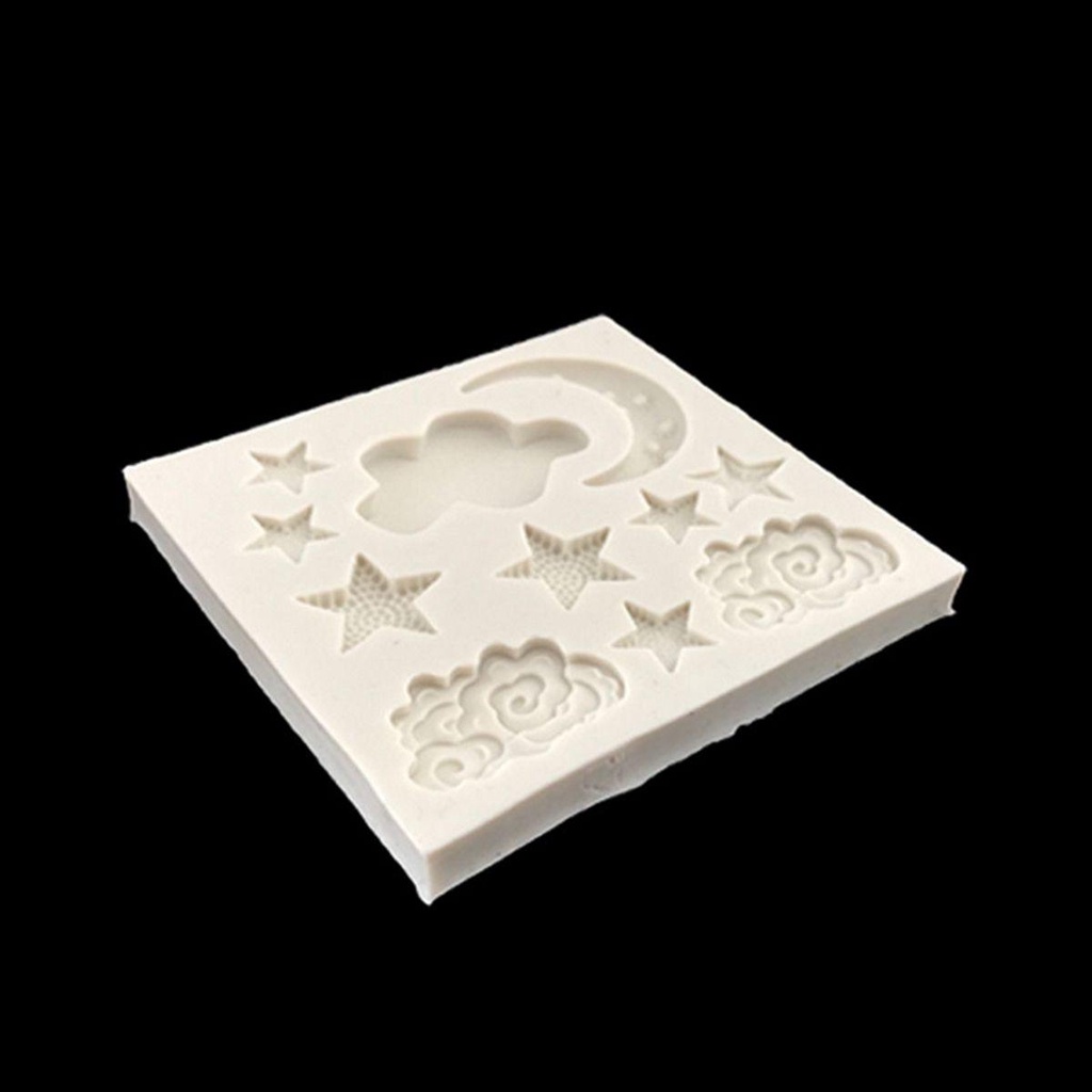Khuôn Làm Bánh / Xà Phòng / Đất Sét Hình Trăng Sao 3D DIY