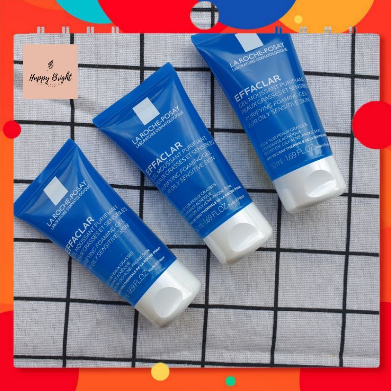 Sữa Rửa Mặt Dạng Gel Dành Cho Da Dầu Nhạy Cảm Effaclar Gel Moussant Purifiant La Roche Posay size bé