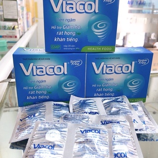 ✅Kẹo ngậm Viacol (Vỉ 4 viên)