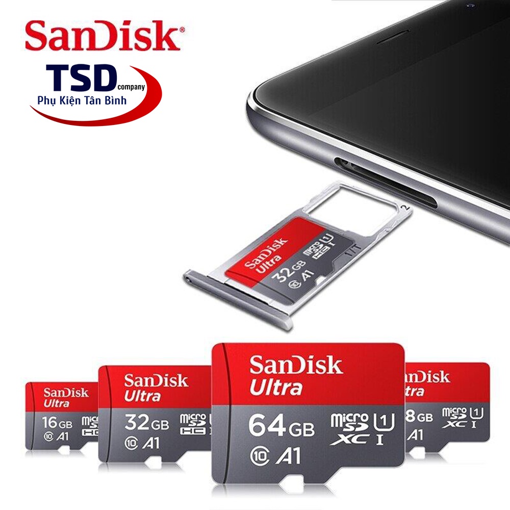 Thẻ Nhớ SanDisk Ultra 100MB/s MicroSDXC UHS-I A1 Chính Hãng
