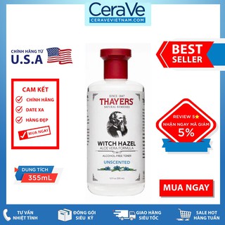 Nước Hoa Hồng Không Cồn Thayers Alcohol-Free Unscented Witch Hazel Toner