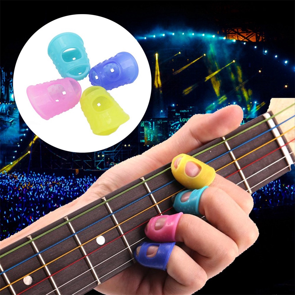 Bọc Ngón Tay Silicone Bảo Vệ Khi Chơi Guitar, Ukulele