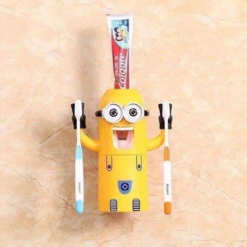 Bộ NHẢ KEM đánh răng Minion tiện lợi, dễ thương