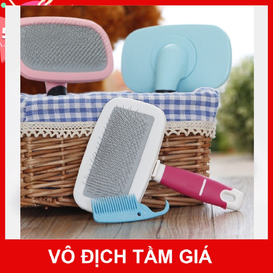 LƯỢC CHẢI XÙ CHO CHÓ MÈO - LƯỢC CHẢI LÔNG RỤNG