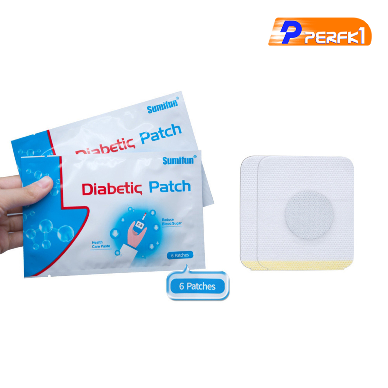 Hot-High Blood Sugar 6 Pcs/1Bag Diabetes Plasters Diabetes Patch Diabetes Pads