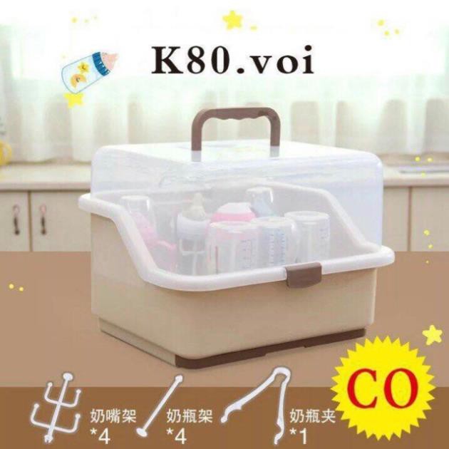 Hộp úp bình sữa cho bé