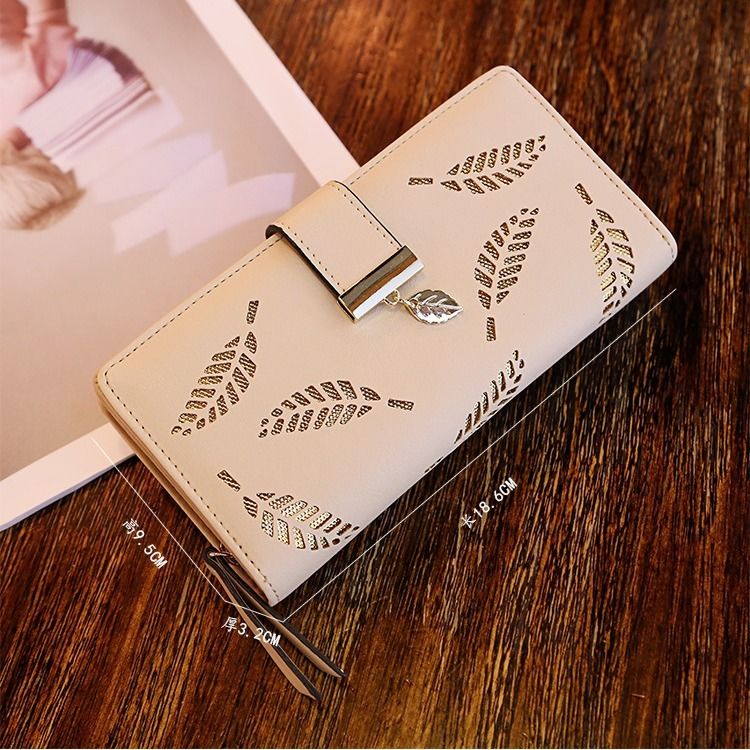 New Long Wallet women's long hollow belt buckle zipper wallet large capacity women's wallet zero wallet