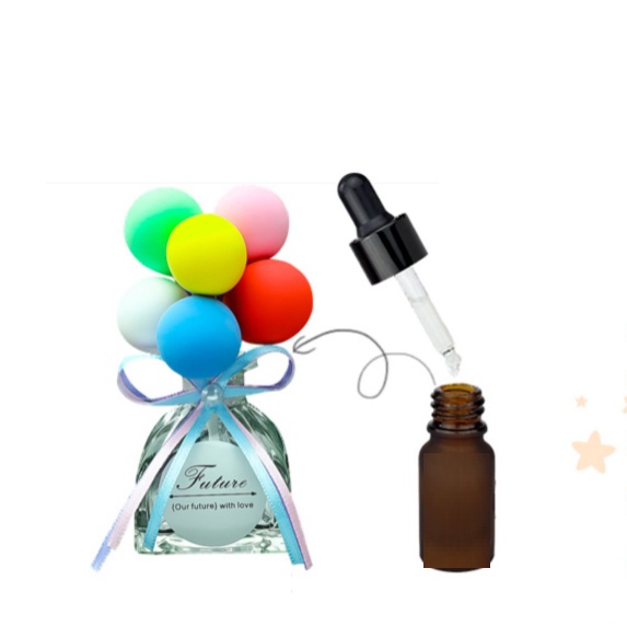 Decor mèo thần tài kết hợp cùng bình bóng trang trí taplo ô tô có tặng kèm sáp thơm