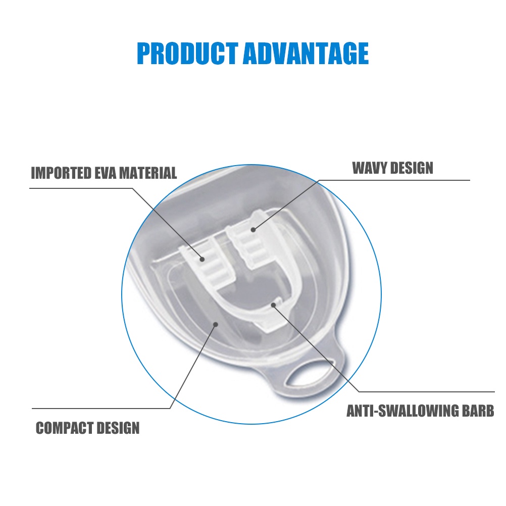 [Hàng mới về] Dụng cụ bảo vệ răng ban đêm chống nghiến tiện lợi