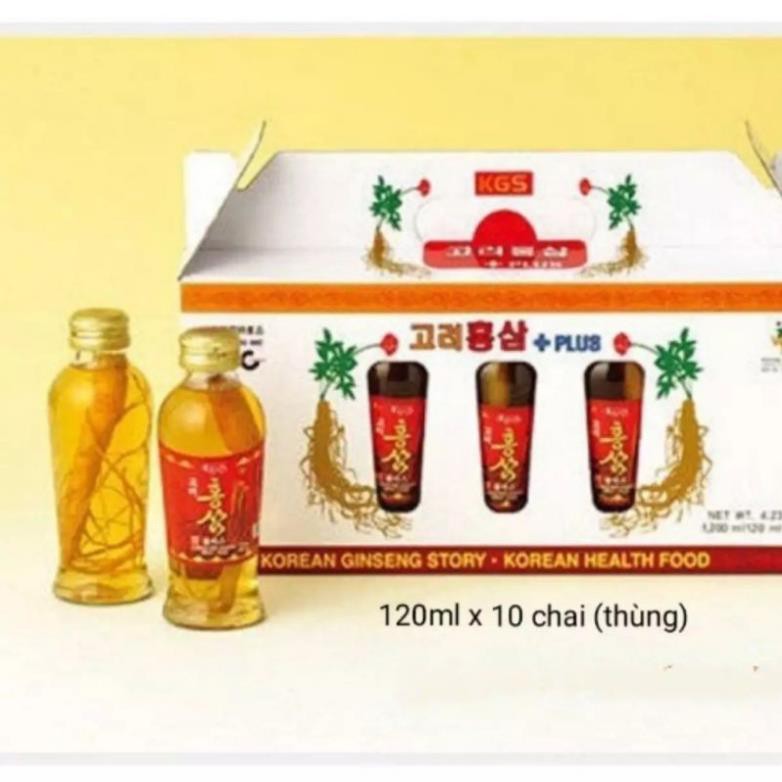 Nước uống hồng sâm có củ KGS cao cấp Hàn Quốc 120mlx10chai,PP Ánh Dương Korea5