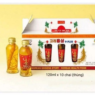 Nước uống hồng sâm có củ kgs cao cấp hàn quốc 120mlx10chai,pp ánh dương korea5