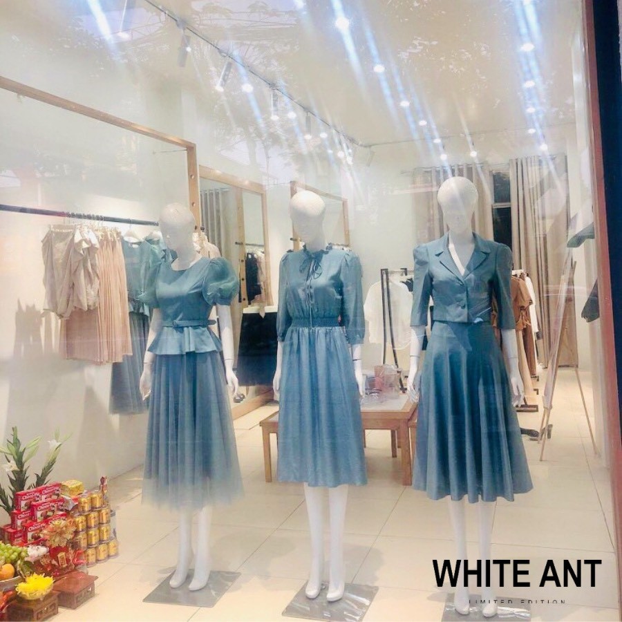 Chân váy lưới nữ 3 lớp dáng dài WhiteAnt
