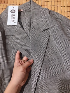 Khoaca vest dạ kẻ