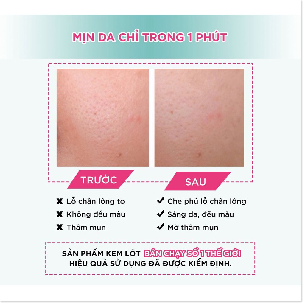 [Mã giảm giá mỹ phẩm chính hãng] Kem Lót Kiềm Dầu Thu Nhỏ Lỗ Chân Lông Trong 1 Phút - Baby Skin Instant Pore Eraser