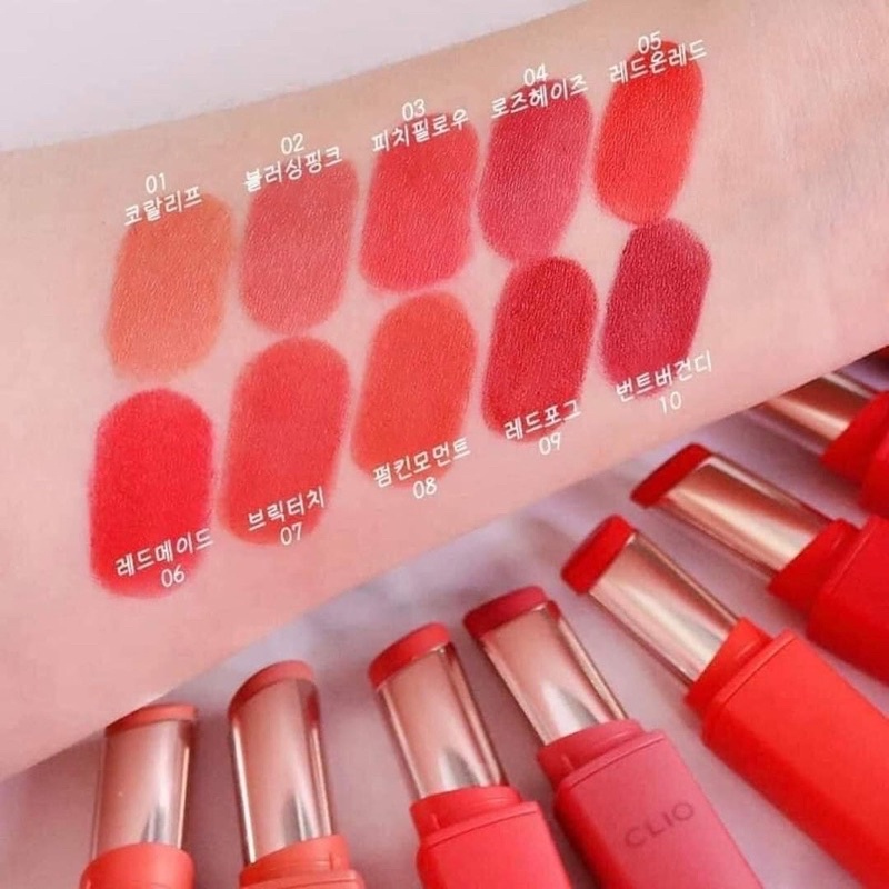 [Có bil]Son Thỏi Hiệu Ứng Lì Nhẹ CLIO MAD MATTE STAIN LIPS 3.3g