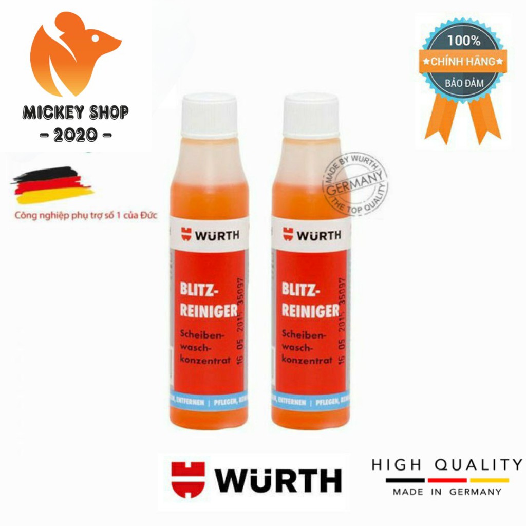 [MUA NHIỀU] Nước Rửa Kính Ô Tô Wurth Rapid Windscreen Cleaner 32ml 0892333