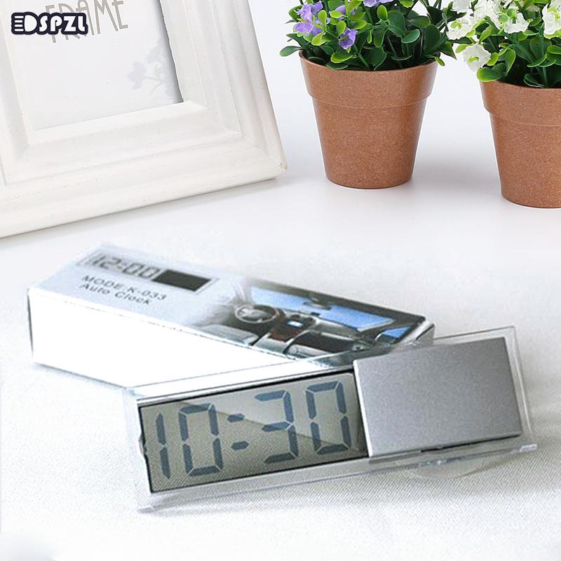 Đồng Hồ Điện Tử Mini Phong Cách Cổ Điển Cho Xe Hơi
