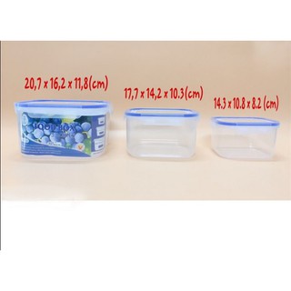 Bộ 3 hộp nhựa đựng thực phẩm