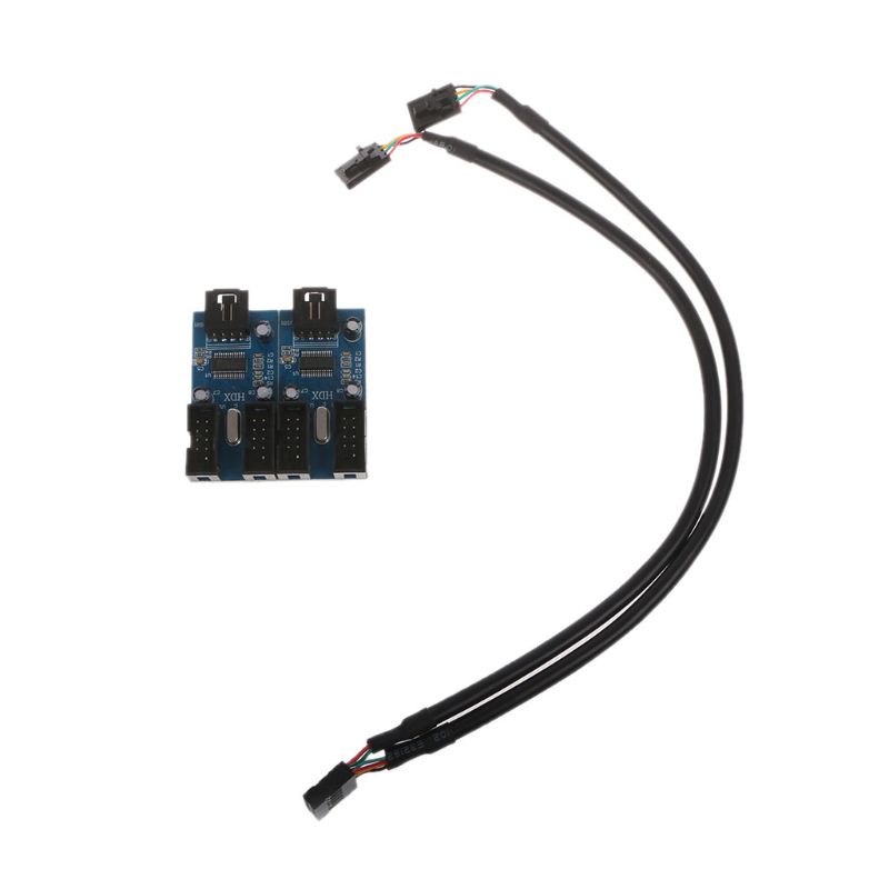 Bảng Mạch Mở Rộng Internal 9-pin Usb 2.0 Male 1 Sang 4 Female Pcbset