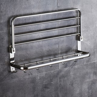Kệ khăn inox 2 tầng treo tường phòng tắm [BH 5 năm]