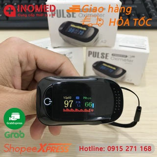 Máy đo spo2, máy đo nồng độ oxy trong máu và đo nhịp tim cầm tay a2