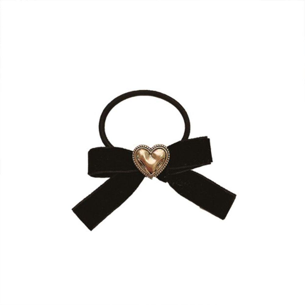 Kẹp Tóc Nơ Bằng Nhung Màu Trơn Thời Trang Thu Đông Cho Nữ