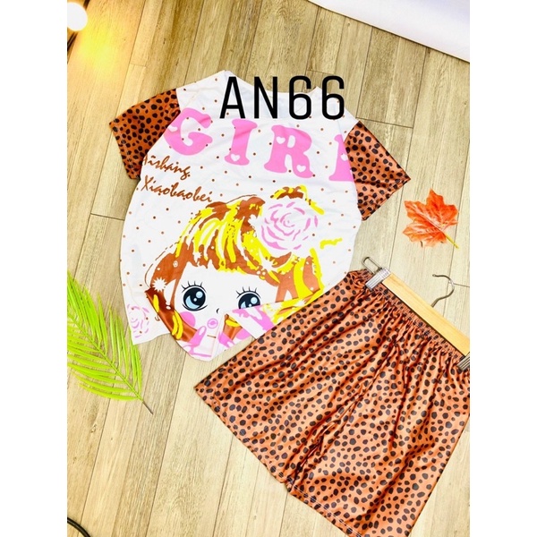 Bộ thun lạnh 3D quần đùi cho bé trai/gái