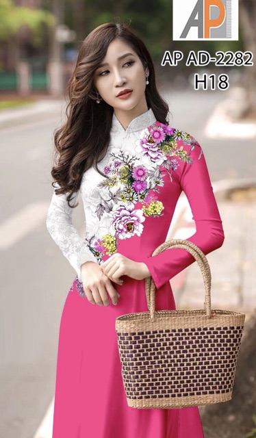 Vải áo dài 3D