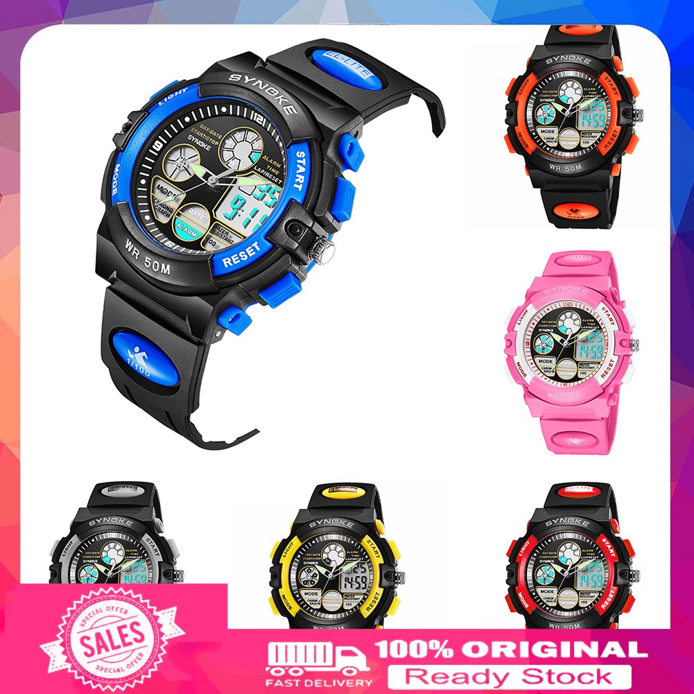 Đồng Hồ Kỹ Thuật Số Chống Thấm Nước Cho Bé