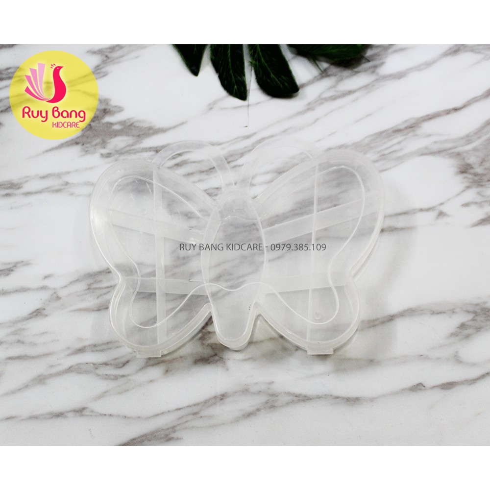 Hộp nhựa hình bướm đựng đồ nơ kẹp cho bé
