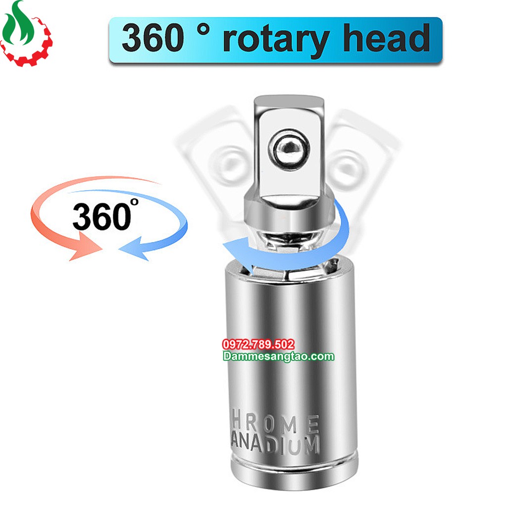 Khớp xoay đa năng lắc léo đầu bulong chuôi bulong