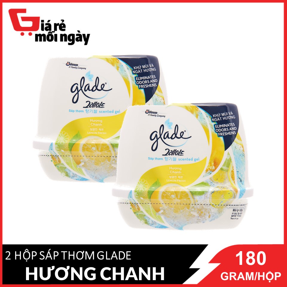 Combo 2 Sáp Thơm Glade Hương Chanh 180gx2