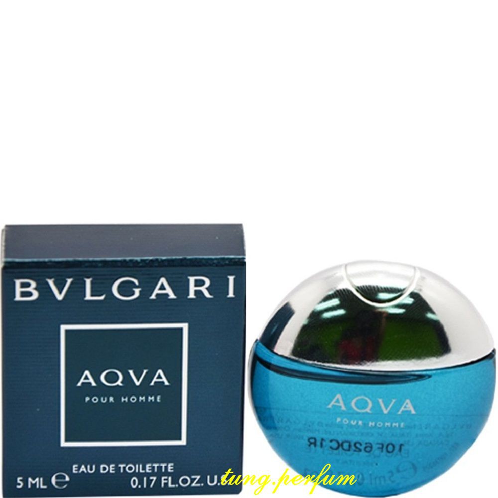 Nước Hoa Nam 5Ml Bvlgari Aqva Pour Homme, tung.perfum Hàng Hiệu Từ Hãng.