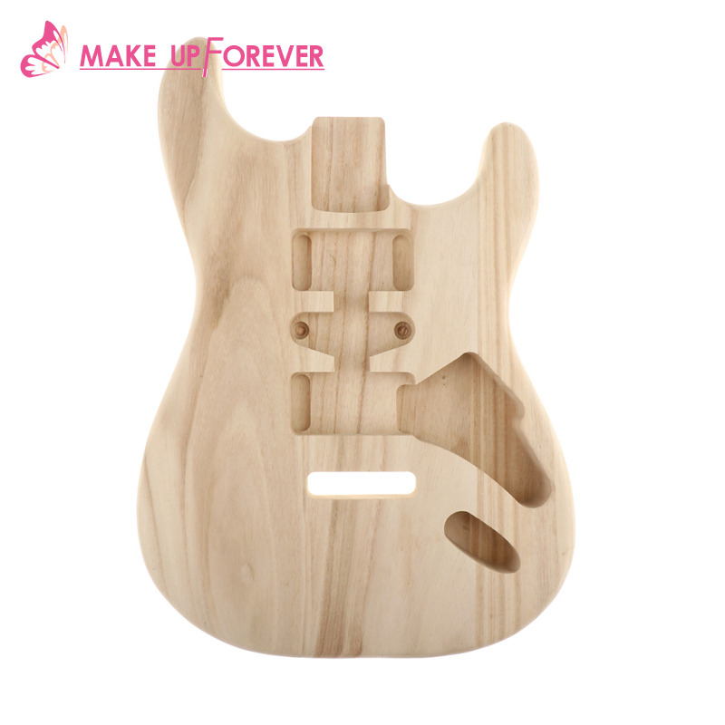 [Make_up Forever]Sycamore Electric Guitar Replacement Unfinished Body Barrel for ST Guitar