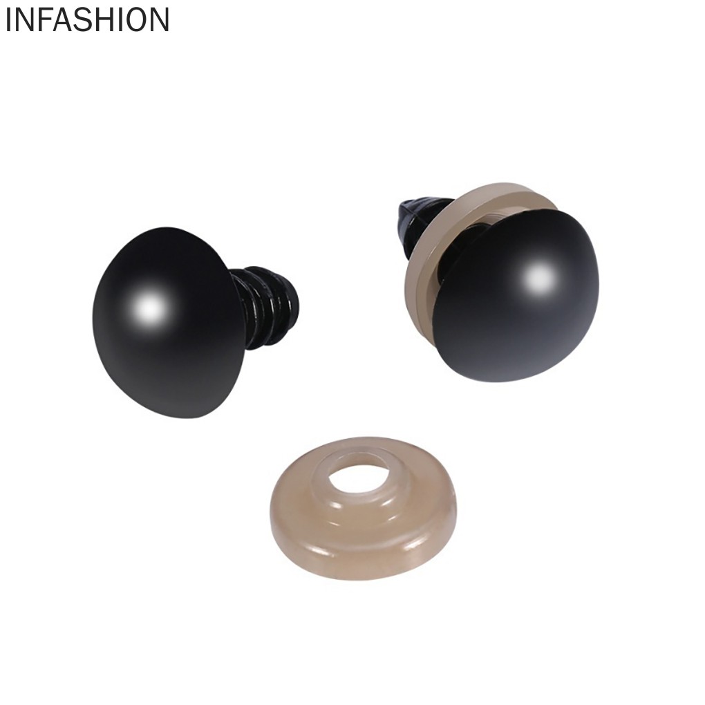100 Mắt để làm thú bông DIY kích thước 6mm / 8mm / 9mm / 10mm / 12mm