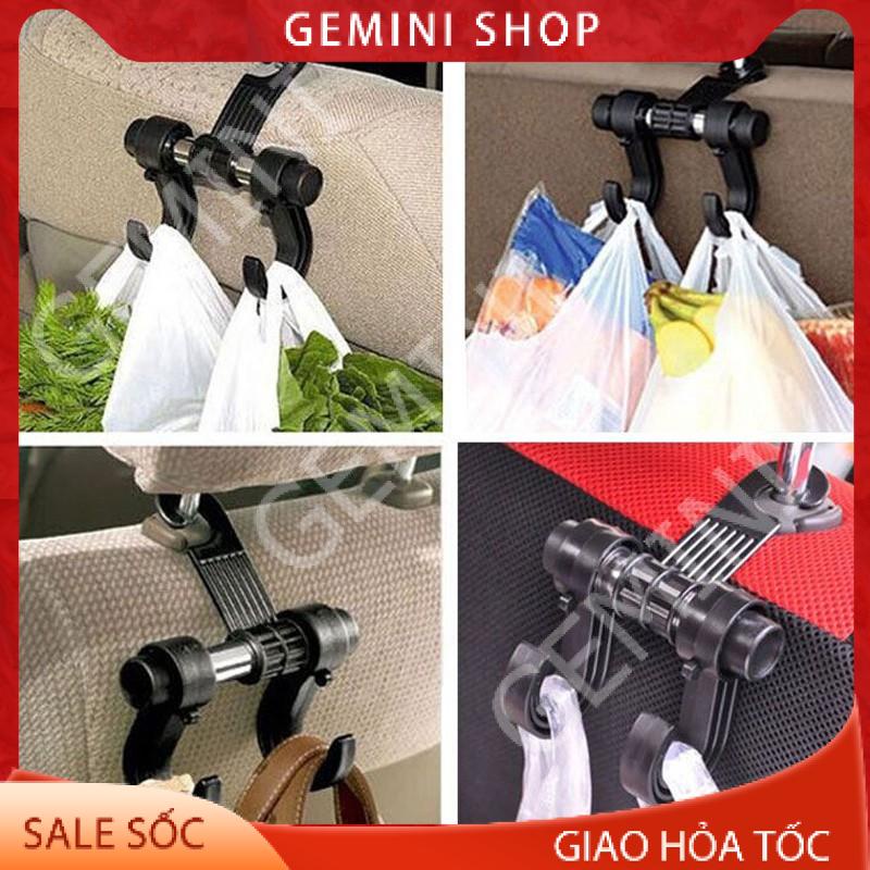 Móc Treo Đồ Ô Tô gài Sau Ghế xe hơi kiêm giá đỡ điện thoại MT2 GEMINI SHOP