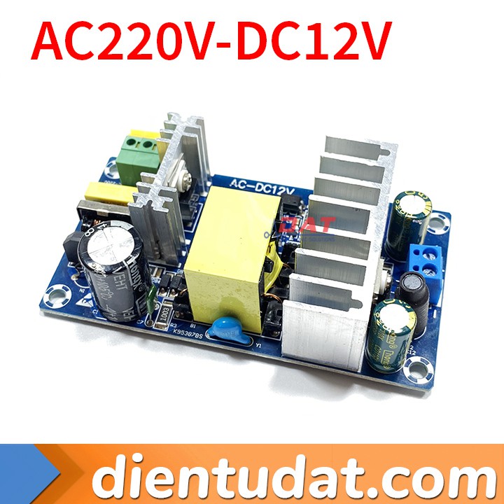 Mạch Chuyển Đổi Nguồn 220VAC - 12VDC - 8A