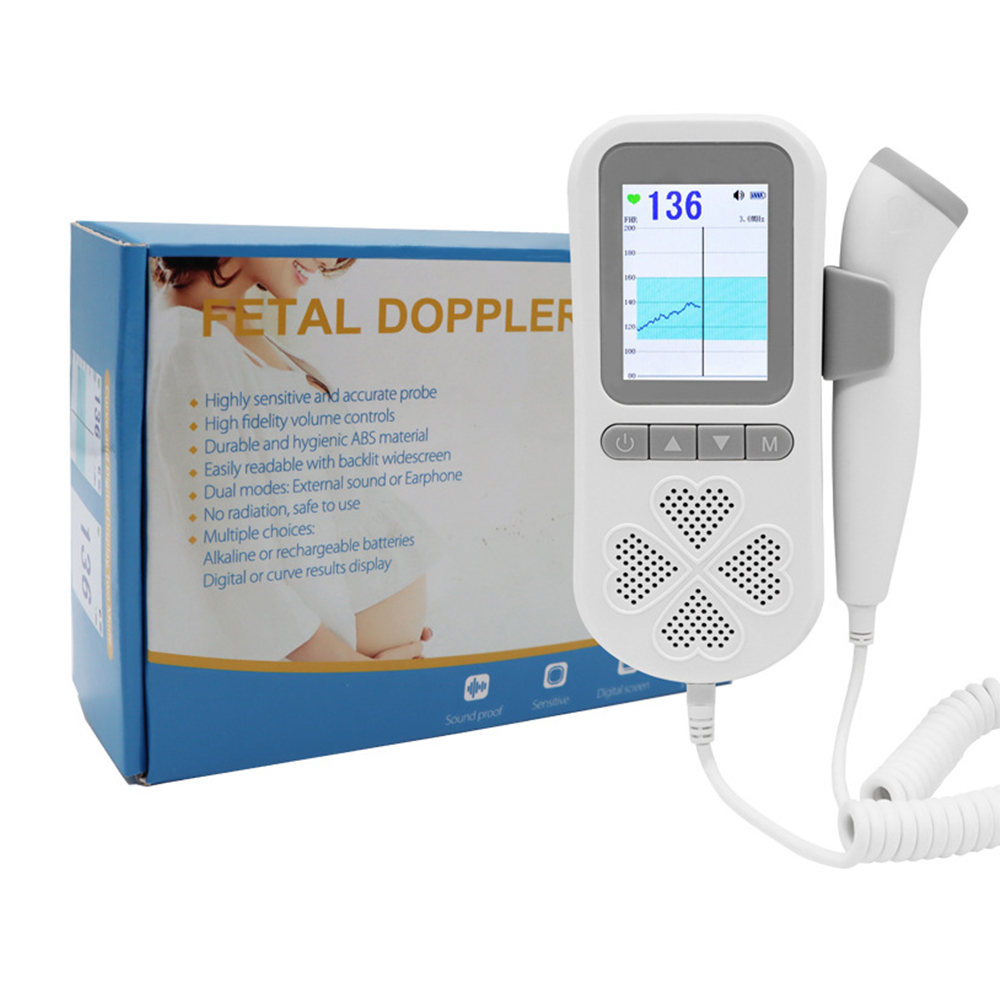 LF Máy đo nhịp tim thai nhi bằng siêu âm Doppler thai nhi 3.0MHz Máy đo nhịp tim thai nhi của thai nhi