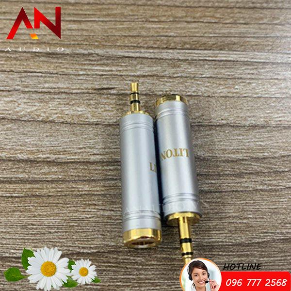 01 Jack chuyển 3.5mm đực ra 6.35mm cái - Hàng Cao Cấp LITON USA