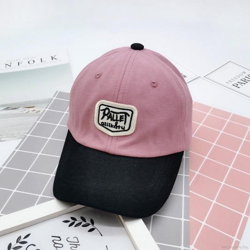 Mũ Lưỡi Trai Che Nắng In Chữ Hoạt Hình Dễ Thương Có Thể Điều Chỉnh Cho Bé